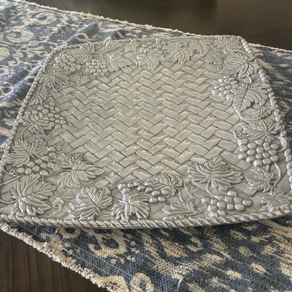 Country Grape Basket Weave Platter by Lenox